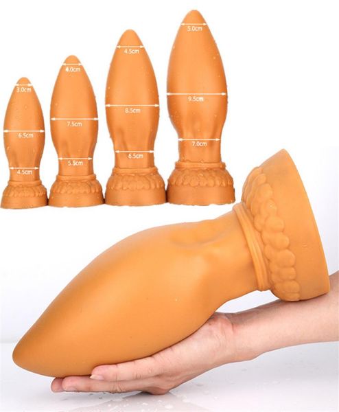 Sex Shop Super Enorme Plug Anal Grande Big Butt Plug Massageador de Próstata Vagina Ânus Dilatador Erótico Anal Sex Toys Para Homens Mulher Gay T204753803
