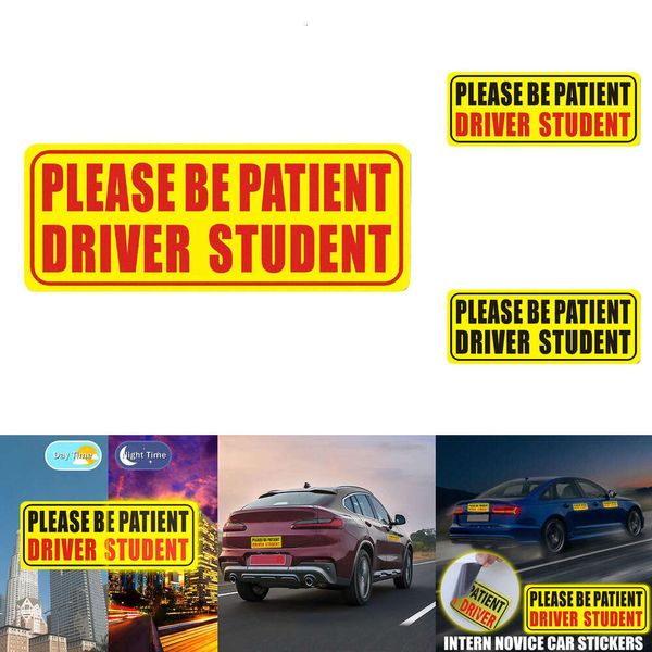 New Intern Hand Car Patient Magnet Girls Boys New Sticker Warning Student Driver A A5s3