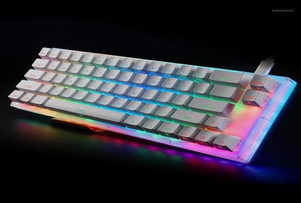 Womier 66 Tasten Custom Mechanical Keyboard Kit 65 66 PCB CASE austauschbarer Schalter unterstützt Lichteffekte mit RGB-Schalter led16274909