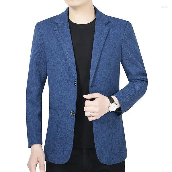 Ternos masculinos finos jovens negócios cavalheiro versão coreana de tendência casual high-end slim-fit single-breasted terno de chama