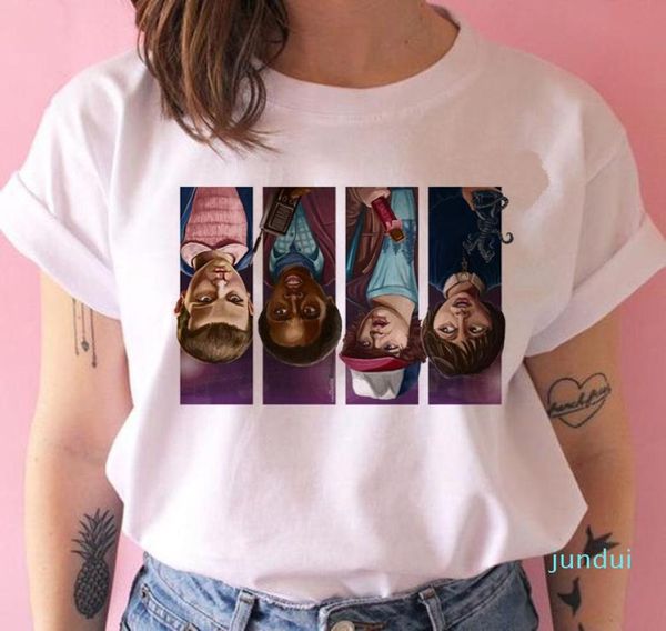 Stranger Things Sezon 3 T Shirt Kadınlar Başta Tshirt On bir Kadın Grafik Grunge Tshirt Femme Tee Sesli Komik Clo5366536