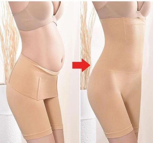 Women039s Shapers Spanx Body Shaper Плюс Размер Женское Корректирующее белье Трусики с высокой талией Шорты-боксеры из хлопка для похудения Нижнее белье7782142