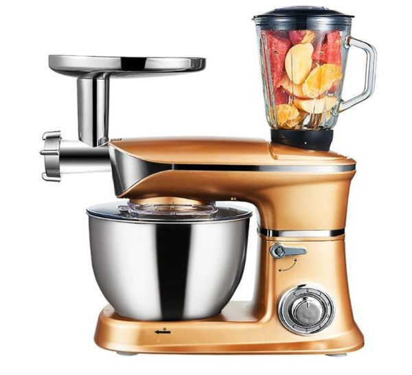 Misturadores de alimentos 1300W 65L Stand Mixer Doméstico Automático Multifuncional Moedor de Carne Juicer Máquina de Amassar Ovo Beating2081601