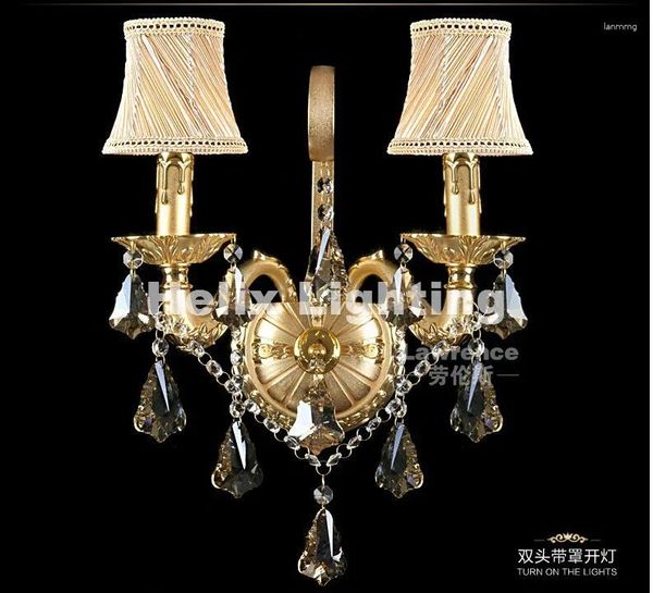 Настенный светильник, золотой и серебряный кристалл, 2 л, украшение, бра El Room K9 AC D