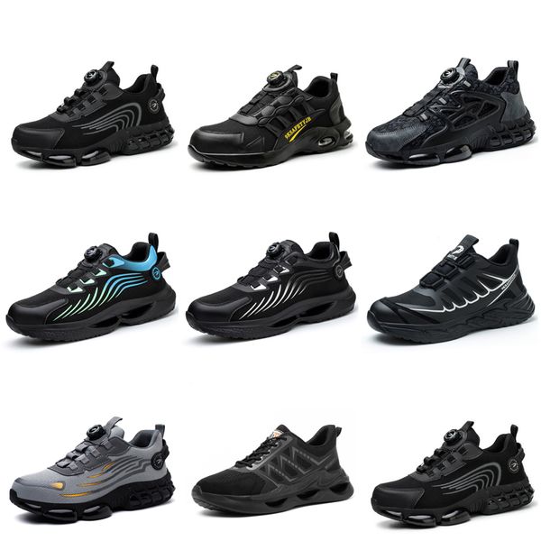 Кроссовки Gai Men Women Seven Triple Black White Blue Blue Sport Sneaker Комфортные сетчатые ботинки для ходьбы