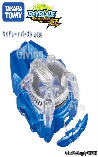 Genuine TAKARA TOMY BEYBLADE Burst Super King B166 Detonação Spinning Gyro Left Turn Pull Cord Launcher Brinquedos para crianças LJ20128476282