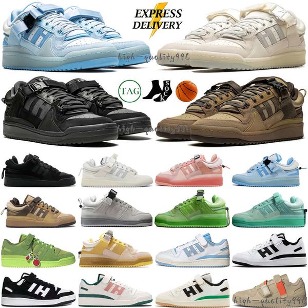 Bad Bunny Designer Scarpe da corsa Forum 84 Scarpe basse 84 Blue Down Creme Egg Ritorno a scuola Benito Rosa Riso marrone Bianco Verde Nero Scarpe da ginnastica per uomo e donna