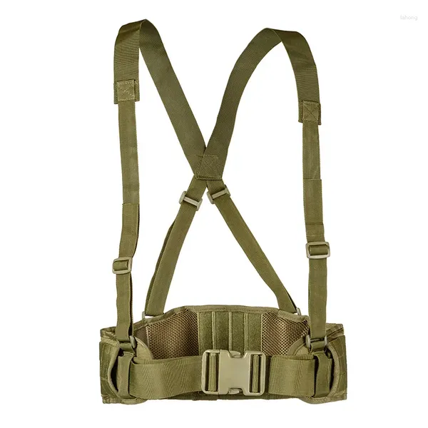 Supporto lombare Tattico Molle Cintura Esercito Militare Speciale Uomo Comodo Cintura da Combattimento EAS a forma di H 1000D Nylon Morbido Imbottito