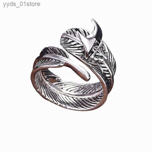 Band Ringe Outdoor Defensa Retro RS Ring Reise Überleben Frauen Männer Schutz Versteckte Weon Klingenschutz Selbstverteidigung Vintage Schmuck L240305