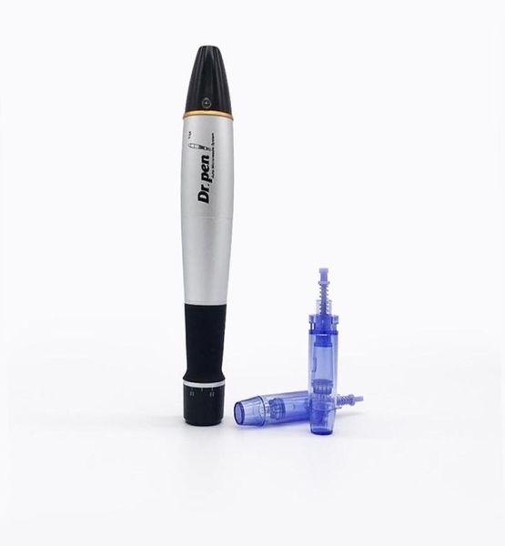 Com fio DrPen Ultima A1C Derma Pen Equipamento de beleza profissional Semipermanente Bordado Tatuagem Arma MTSPMS Skin Care2025530