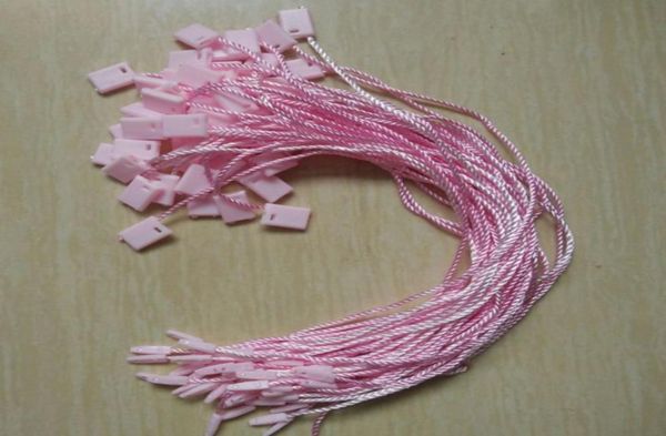 1000pcs pembe salıncak etiketleri conta kordonları giyim için asmak etiket dizeleri tüm promosyon 5684113