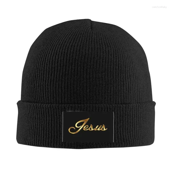 Berretti Gesù Skullies Berretti Berretti Inverno Caldo Cappello lavorato a maglia Adulto Cristiano Dio Bibbia Fede Cristianesimo Citazione Cristo Cappelli a cuffia religiosi