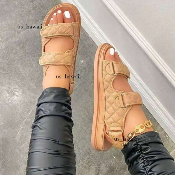 Сандалии с открытым носком, новинка 2023 года, летние уличные женские кроссовки, повседневные женские туфли на плоской платформе в римском стиле с пряжкой, Sandalias Mujer