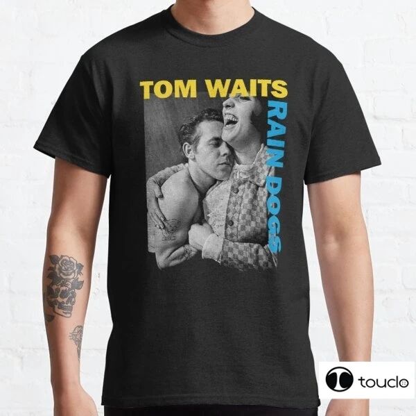 T-shirt Tom Waits Rain Dogs Camicia Adesivo Poster Felpa con cappuccio Maschera Vendita calda Maglietta da clown Uomo/Donna Stampato Terrore Moda Magliette Xs5Xl