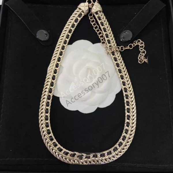 дизайнерское ювелирное ожерельеC Бриллиантовое дизайнерское ожерелье, винтажное ароматное пшеничное ухо, черно-белая змеиная кость, плетение шейной цепочки, модные ожерелья, ювелирные изделия