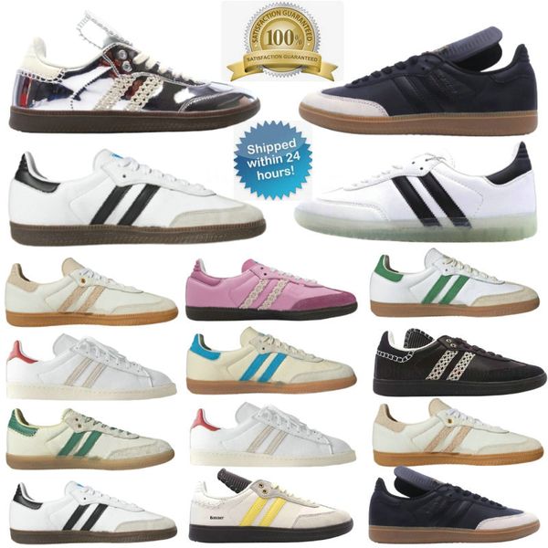 Com Box Designer OG GAZELLE Sapatos Vegan Sapatos Casuais Para Homens Mulheres Designer Treinadores Nuvem Branco Núcleo Preto Bonners Collegiate Green Gum Outdoor Sports Sneakers