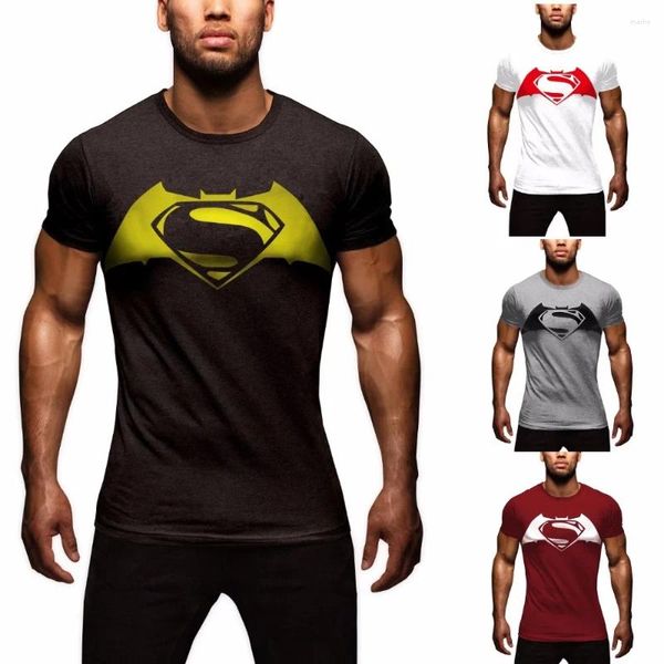 Herren T-Shirts Männer 3D-gedruckte T-Shirts Kurzarm Cosplay Fitness Bodybuilding Männlich Crossfit Tops Punk Skull Skeleton