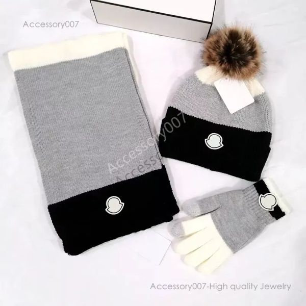 Designer chapéu bonés chapéus de luxo designer beanie luvas carta de malha bonnet bonés para homens mulheres outono inverno quente grosso lã bordado chapéu frio