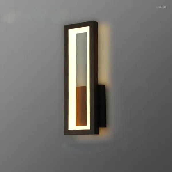 Lâmpada de parede moderna led sala estar luminária quarto decoração iluminação cabeceira aisel retângulo fundo nórdico minimalista