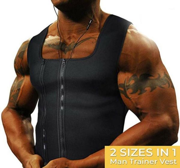 Men039s Утягивающий неопреновый жилет Толстовка Body Shaper Тренер на талию Корректирующее белье18859689