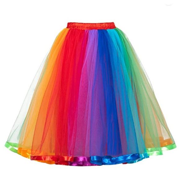 Skirts Hawaii Tage Colorful Girls Costume Rainbow Baby Girl Dress Tuttu Dress Hawaiian Bohémien Club Abito da sera da sera Femme