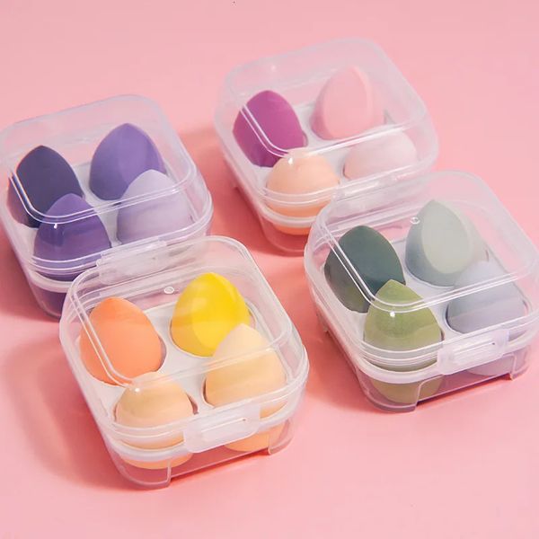 4/8pcs Esponja de maquiagem Blender Beauty Egg Cosmetic Puff Soft Foundation Esponjas Powder Puff Mulheres Make Up Acessórios Ferramentas de beleza 240323