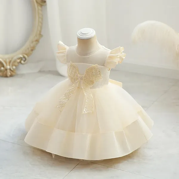 Mädchen Kleider Baby 1 Jahr Geburtstag Kleid Geboren Taufkleid Kleinkind Taufe Vestidos Robe Princesse Fille