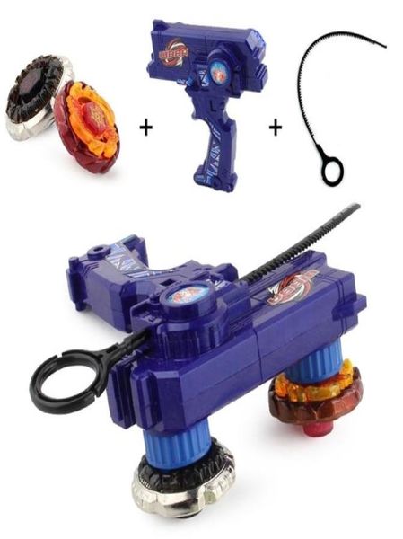 Set Beyblade Metal Fusion Toys Bayblade Burst e lanciatori Giocattolo Bey Blade Toy con doppi lanciatori Spinner a mano Top in metallo LJ20123578348