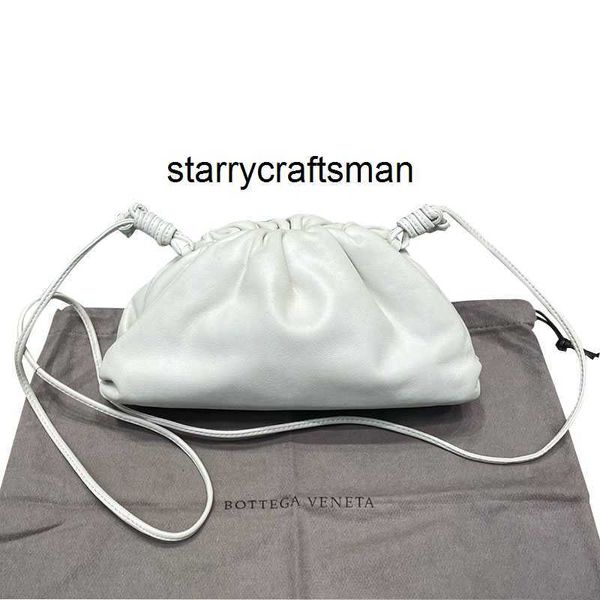 İtalya torbası Hangbag Botteg Venet L Off (Anında Yeni Beyaz Mini Bulut Torbası Crossbody Çanta Çanta Çantası Kadın Çantası