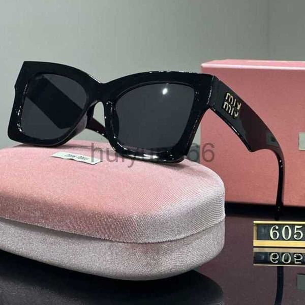 Neue Damen-Designer-Sonnenbrille von Miui Miao, Katzenauge, quadratischer Rahmen, personalisierte Mode-Sonnenbrille für Herren, hoher ästhetischer Wert für Damen 6051