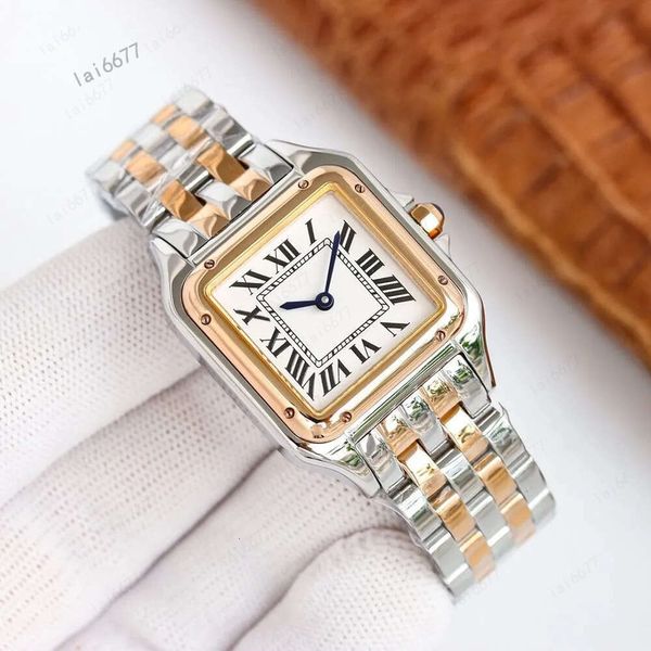 2024 Designer Frauen Dame Quarz Mode Klassische Uhren Edelstahl Armbanduhr Marke Diamant Uhr Hohe Qualität Saphir Design
