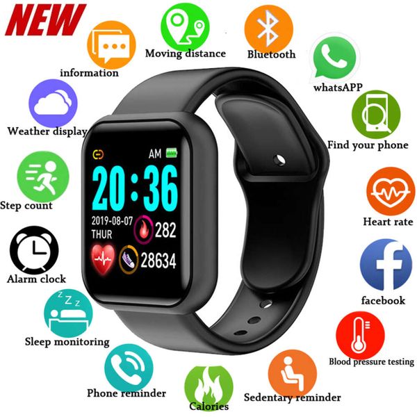 116plus Smart Watch Uomo Donna Bluetooth collegato al telefono Musica Fiess Bracciale sportivo Monitor del sonno Smartwatch multifunzionale