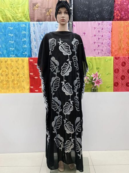 Roupas étnicas 2024 Moda Muçulmana Abaya Africano Dubai Turquia Dresse Tecido de Alta Qualidade Lantejoulas Bordado Long Lady Roupas