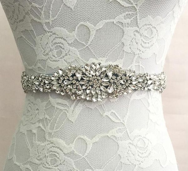 Braut Schärpe Hochzeit Prinzessin Strass Gürtel Mädchen Blume Brautjungfer Kleid Zubehör Multi Color Ribbon SW519266319