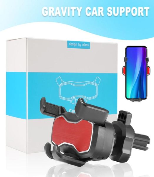 Supporti per cellulare a gravità universale per montaggio su auto Supporto per auto regolabile Supporto per telefono per auto con navigazione GPS con scatola al dettaglio9456163
