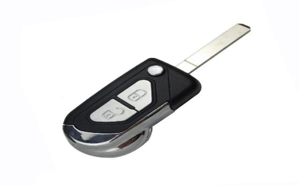 2-Tasten-Flip-Fold-Fernschlüsselgehäuse, Auto-Autoschlüssel-Abdeckung, Ersatz, ungeschnittener HU83-Blade-Fob für Citroen C3 C4 C5 DS324992672311366