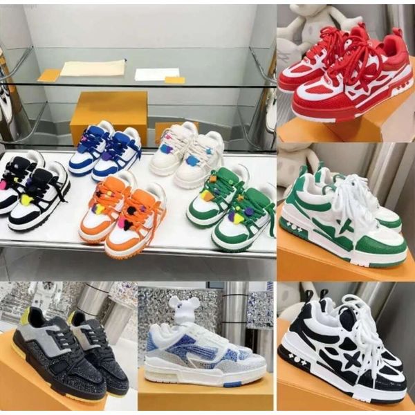 Paten spor ayakkabı tasarımcısı ayakkabılar moda ayakkabıları kadınlar erkekler örgü abloh spor ayakkabı platformu virgil maxi gündelik dantel up runner antrenör ayakkabı açık sh