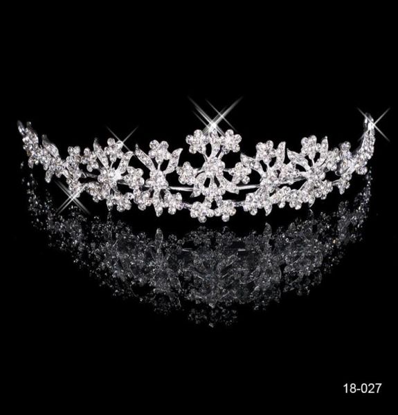 2015 novo barato abaixo de 5 elegantes strass casamento baile de formatura tiaras coroas 18k acessórios de joias de noiva imagem real 180279070554