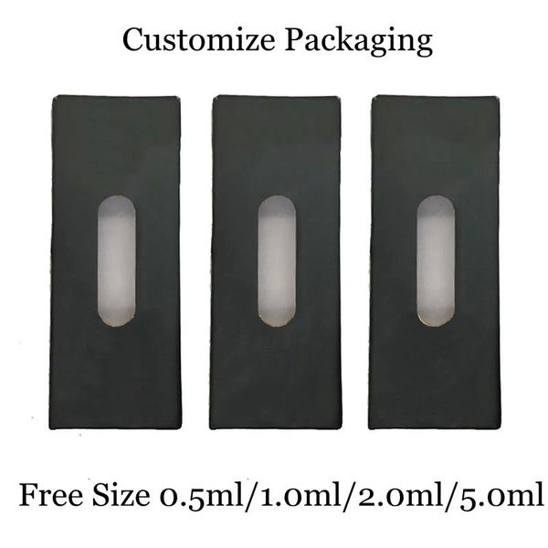 Passen Sie die Verpackungsbox für 0,5-ml-, 1,0-ml-, 2,0-ml-, 3,0-ml- und 5,0-ml-Geräte an. Freie Größe, Stil, Verpackungsdesign, Patronen, Einweg-Vape, OEM-Designs, verfügbare Boxen