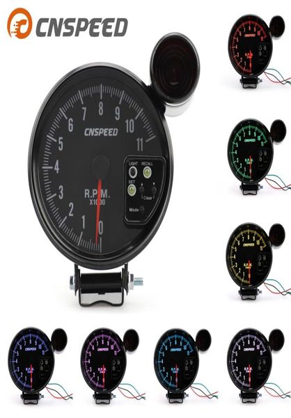 CNSPEED 5-Zoll-Hochgeschwindigkeits-Schrittmotor-Drehzahlmesser im Auto mit Geschwindigkeitsalarmlicht Siebenfarbige Drehzahlmesseranzeige ist optional2125624