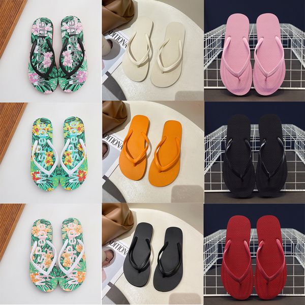 Designer-Hausschuhe, Sandalen, modische Outdoor-Plateauschuhe, klassische eingeklemmte Strandschuhe, Alphabet-Druck, Flip-Flops, Sommer, flache Freizeitschuhe, GAI-6