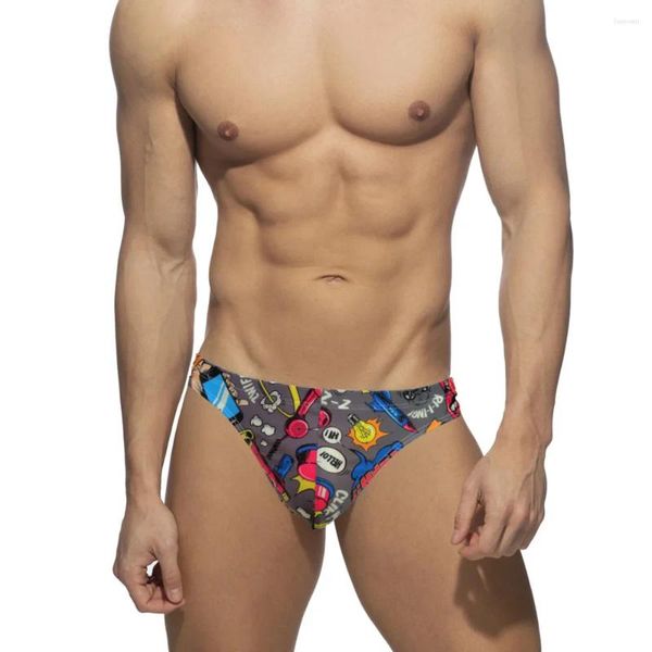 Herren-Bademode, traditioneller Bade-Tanga, lustiger Stil, Low-Rise-Bikini-Badeanzug, sexy Badeanzug, Strandunterwäsche mit Kordelzug