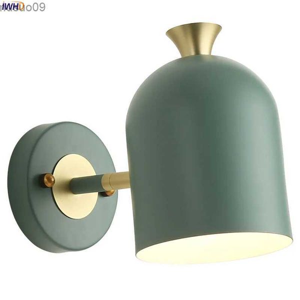 Lâmpada de parede iwhd estilo nórdico led luzes de parede quarto banheiro escada espelho luz moderna simples lâmpada de parede arandela luminária wandlamp