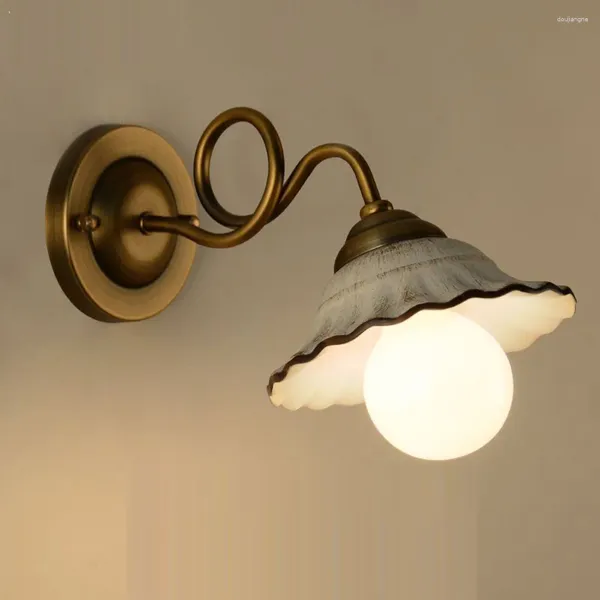 Duvar lamba çubuğu sayacı ışıklar Modern Yemek Odası Seramik Koridor Koridoru Amerikan Loft Sconce Balkon Anti Boyalı Aydınlatma