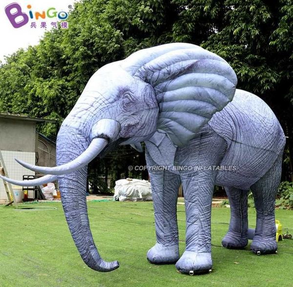 Großhandel Nach Maß Außenwerbung Aufblasbare Simulation Tier Elefant Cartoon realistische Modelle Für Zoo Vergnügungspark Dekoration Mit Luftgebläse