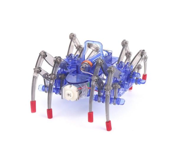 Brinquedo robô aranha elétrico, tecnologia diy, pequena produção, kits de brinquedos científicos para crianças, experimento científico, presente de natal7831107