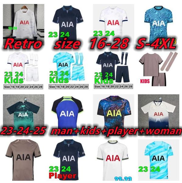 S-4XL 2023 2024 SON MADDISON Soccer Jersey 22 23 24 RIHARLISON Camisa de futebol PERISIC LENGLET ROMERO KULUSEVSKI BENTANCUR KANE VICARIO jogadores HOMENS crianças