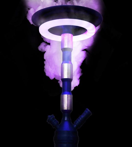 Premium led shisha anel lâmpada luz adsorção magnética com controle remoto cachimba hookah luzes mostrar acessórios3990404