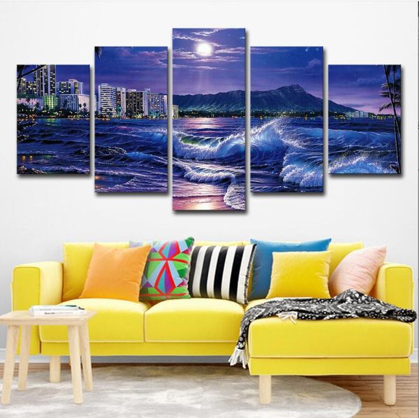 Resimler 5pcs Canvas Luigis Mansion 3 Oyun Poster Resimler Duvar Ev Decorno Çerçeve Damla Teslimat Bahçe Sanatları El Sanatları DH3OM