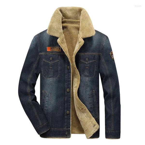 Jaquetas masculinas outono inverno engrossado jaqueta para homens moda coreana quente forrado roupas ao ar livre à prova de vento de pelúcia masculino streetwear casaco